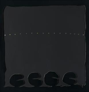 Lucio Fontana - Concetto Spaziale - Teatrino (nero -II-)