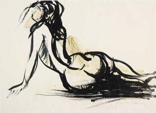 Lucio Fontana - Female Nude
