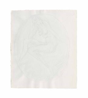 Lucio Fontana - Female Nude