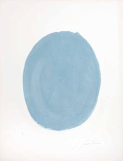 Lucio Fontana - Nudo Azzurro (Blue Oval With Nude)