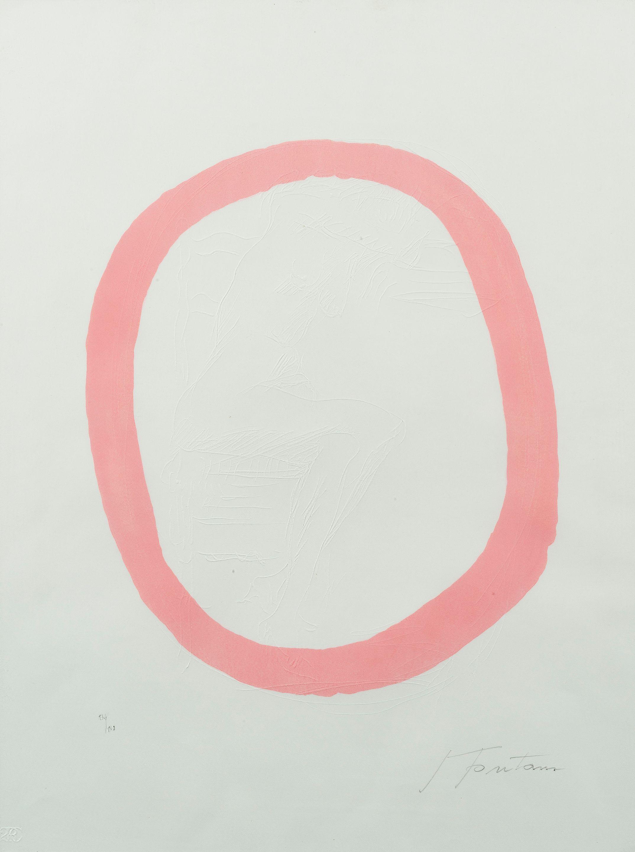 Lucio Fontana - Nudo Rosa, 1967