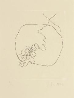 Lucio Fontana - One plate, from l\'Épée dans l\'Eau: Lucio Fontana, Dix eaux-fortes (Ruhé & Rigo E11)