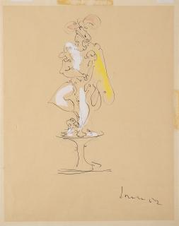 Lucio Fontana - Studio per maschera