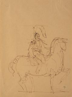 Lucio Fontana - Studio per San Martìn (o El santo de la espada)