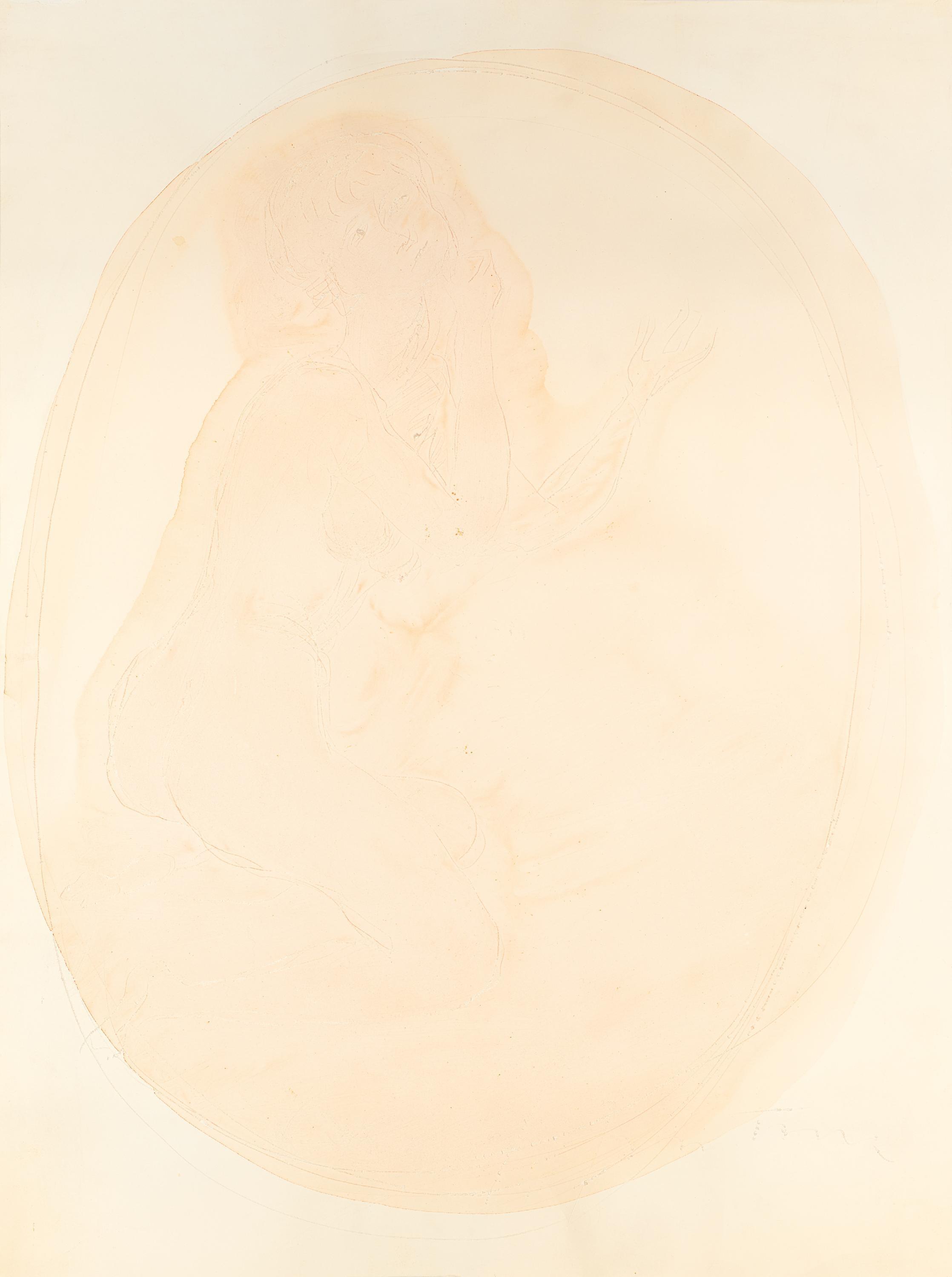 Lucio Fontana - Weiblicher Akt.