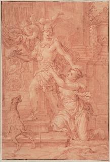 Lucio Massari - Hermes zwischen Herse und Aglauros.