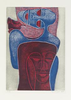 Lucky Madlo Sibiya - Nine woodblock prints (i-ix):