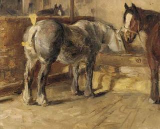 Lucy Kemp-Welch - In the stable
