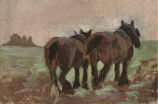 Lucy Kemp-Welch - Plough Horses