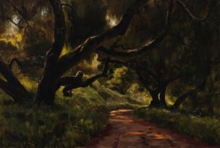 Ludmilla Pilat Welch - California Oaks 12 x 18 in. framed 21 x 27 in.