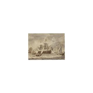 Ludolf Backhuysen - The Embarkation Of William Iii And Mary Of Orange