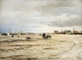 Ludovic-Napoleon Lepic - La Plage de Berck À Marée Basse