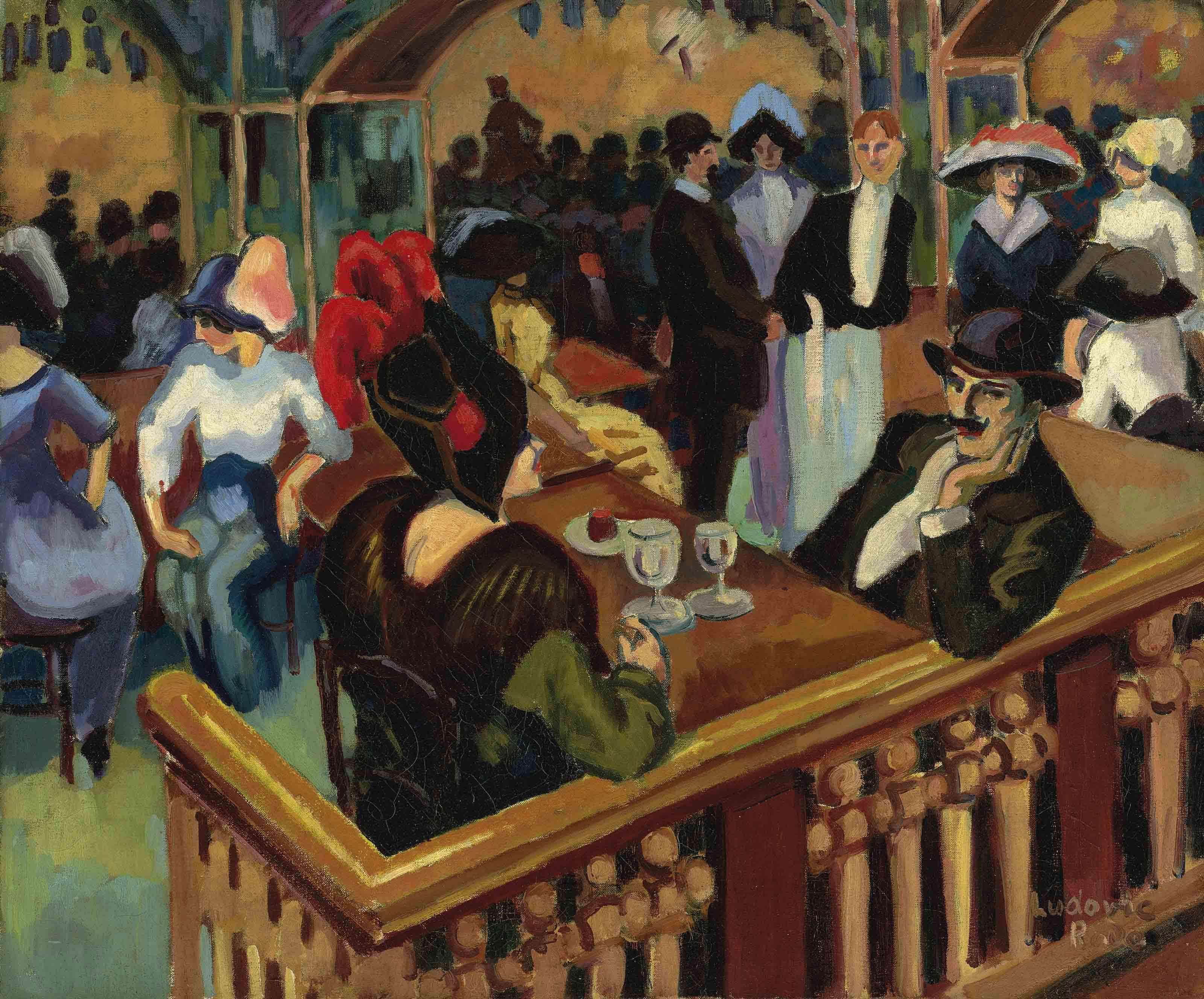Ludovic Rodo Pissarro - Café Parisien (Bal Tabarin)