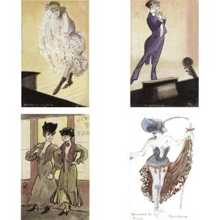 Ludovic Rodo Pissarro - (I) La Chanson Anglaise (Ii) La Chanson Sentimentale (Iii) Deux Dammes Au Bar (Iv) Parisiana