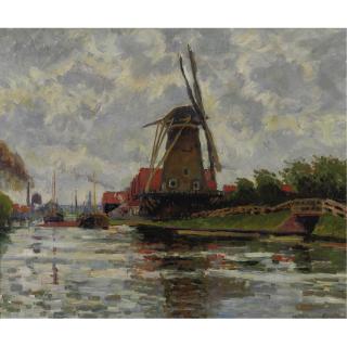 Ludovic Rodo Pissarro - Moulin Au Bord De L\'Eau