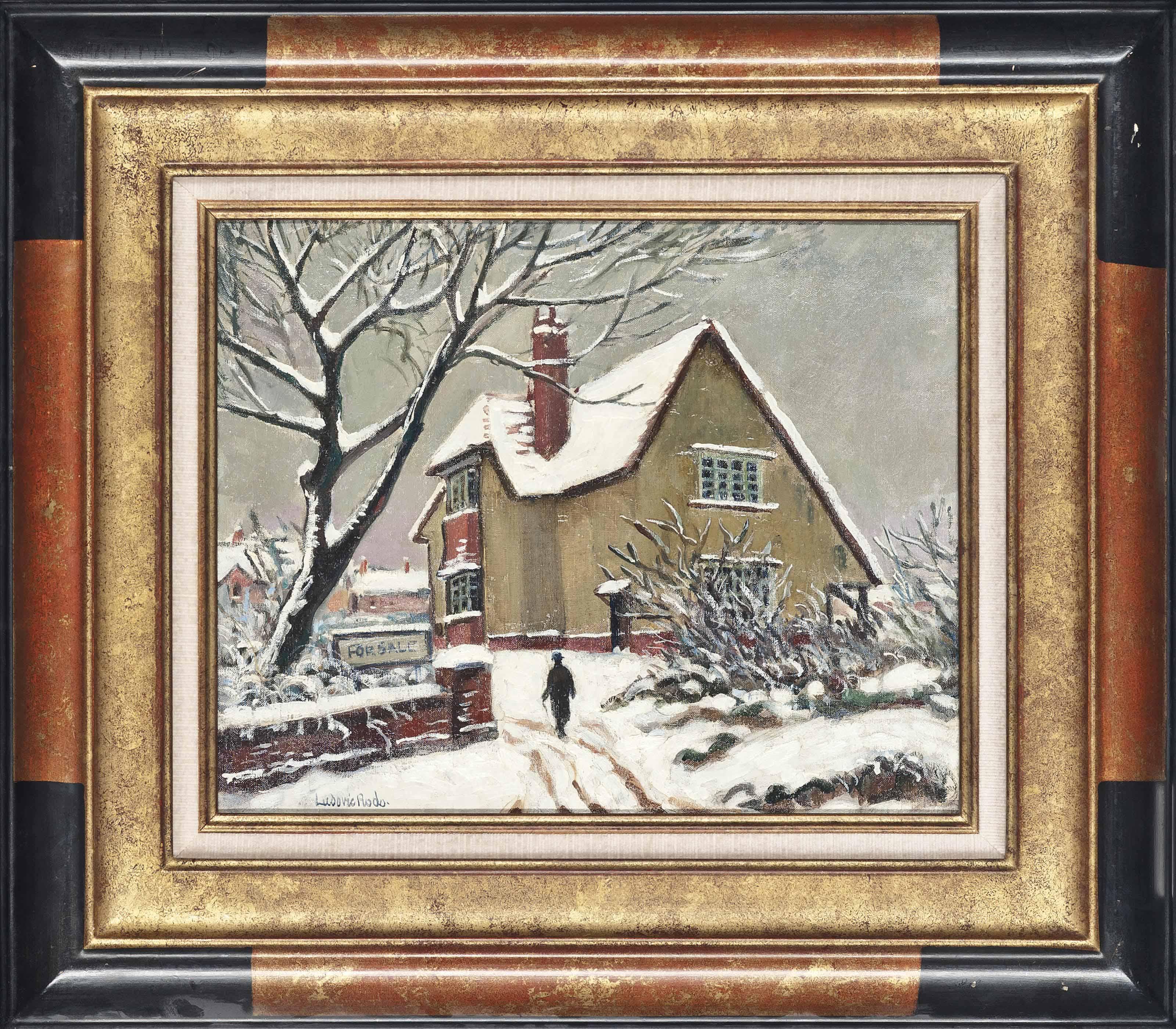 Ludovic Rodo Pissarro - Pavillion Sous La Neige