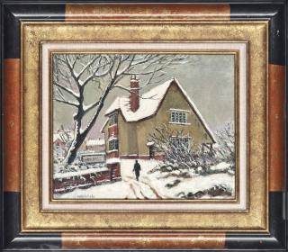 Ludovic Rodo Pissarro - Pavillion Sous La Neige