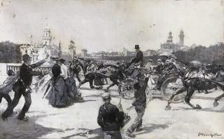 Ludovico Marchetti - Pont De L\'Alma During The Exposition Universelle In 1889