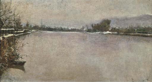 Ludovico Tommasi - L\'Arno a Bellariva