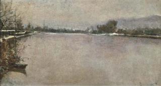 Ludovico Tommasi - L\'Arno a Bellariva