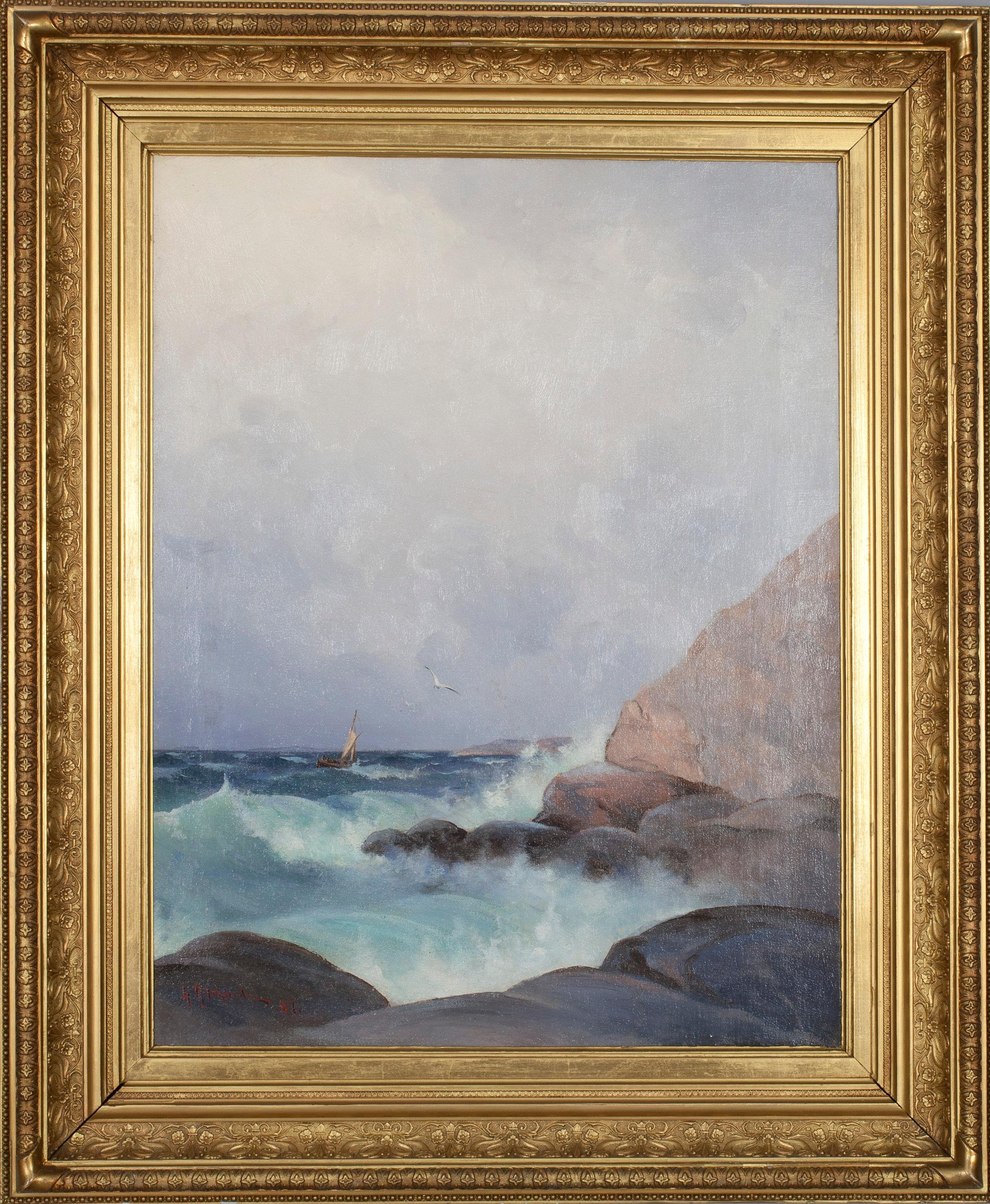 Ludvig Richarde - Otto Ludvig Richarde, Waves On The Shore.