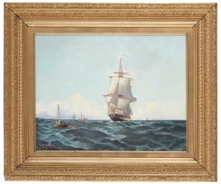 Ludvig Richarde - Swedish ship at open sea