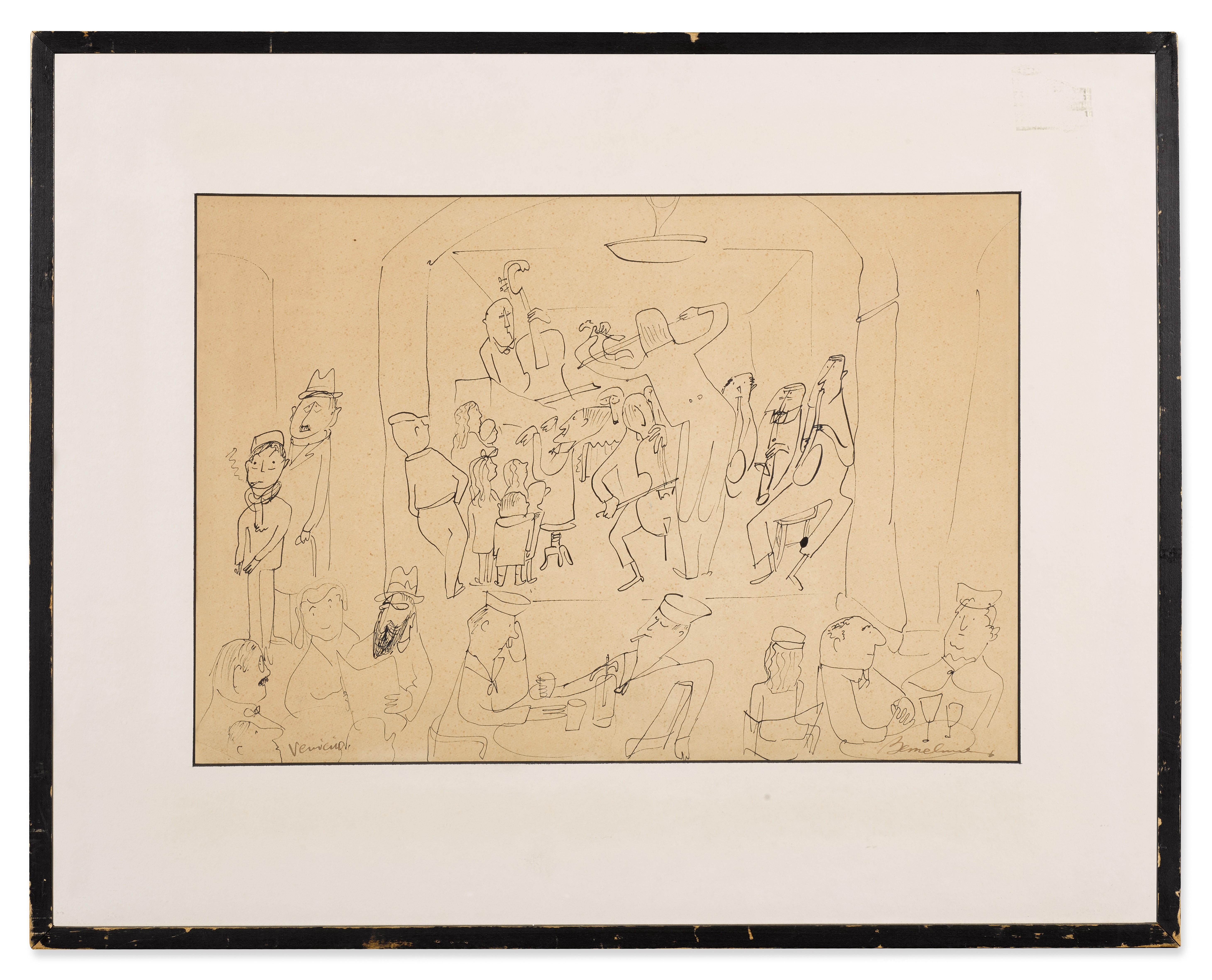 Ludwig Bemelmans - Café Scene