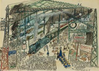 Ludwig Bemelmans - Gare Saint Lazare In Paris