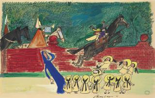 Ludwig Bemelmans - Pepito Gets Mounted, And Madeline With Him