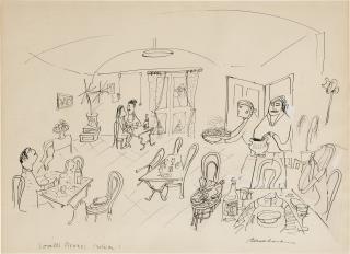 Ludwig Bemelmans - Sketch for \'Italian Holiday\' (Ischia)