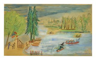 Ludwig Bemelmans - Sketch For Madeline And The Bad Hat