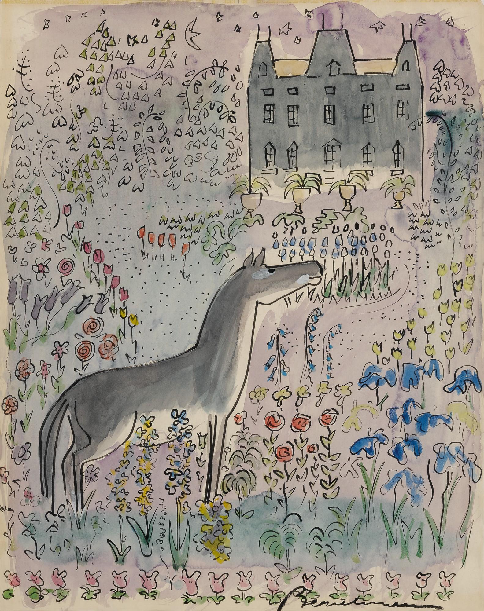 Ludwig Bemelmans - Sketch for \'Madeline in London\' (The One Forgotten)