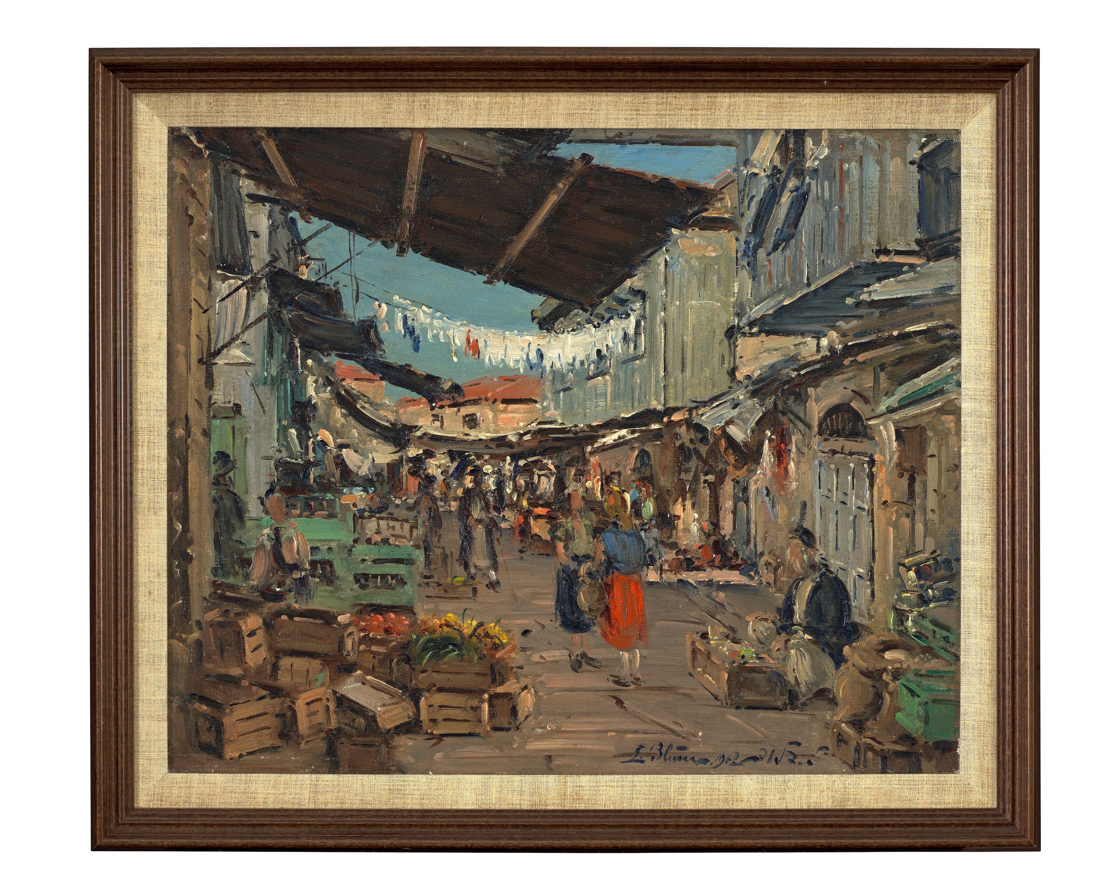 Ludwig Blum - A street market