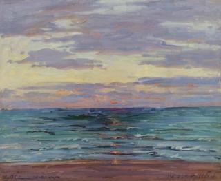 Ludwig Blum - A View of The Mediterranean From The Levant