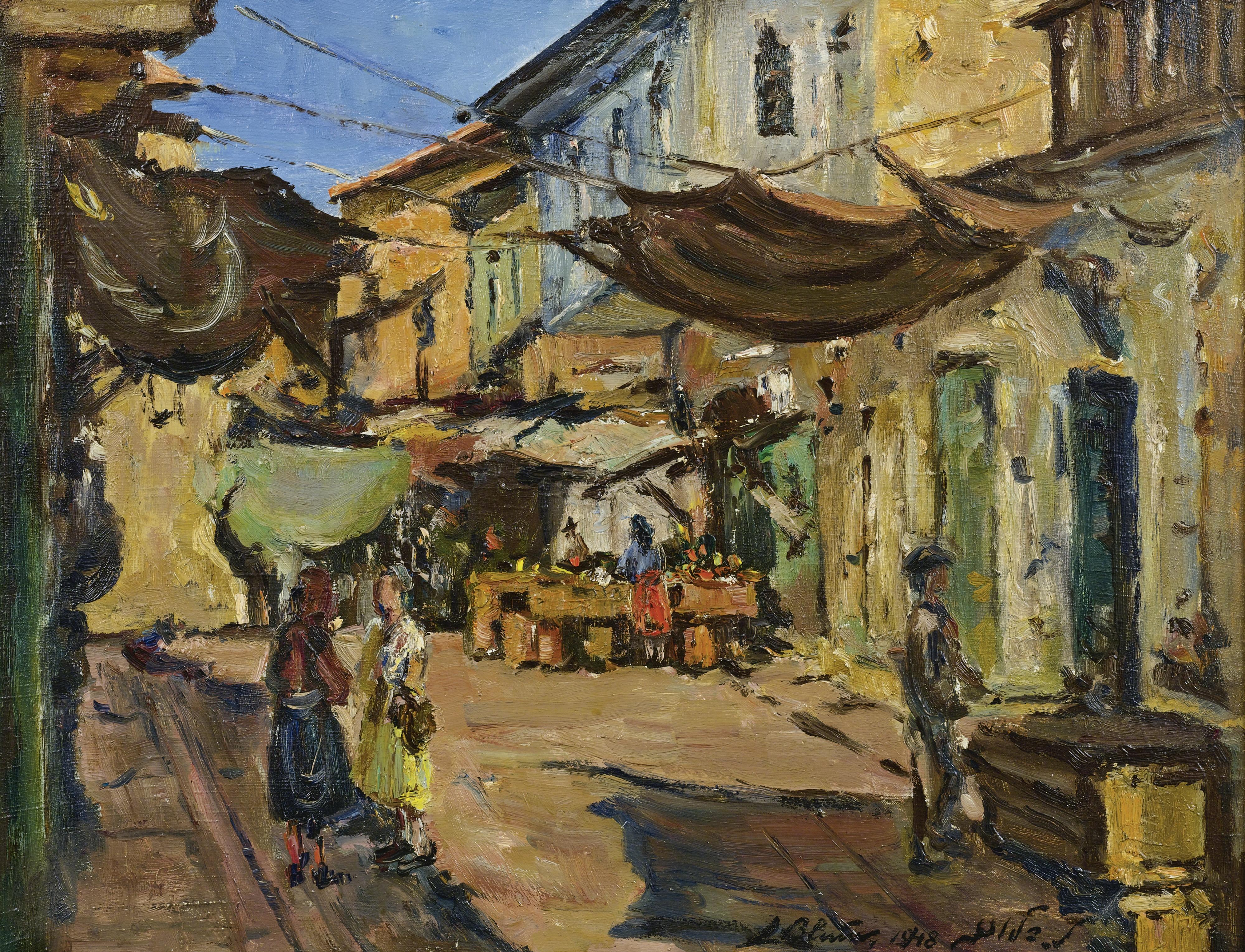 Ludwig Blum - Market Place, Jerusalem