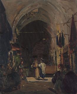Ludwig Blum - The Market In Jerusalem
