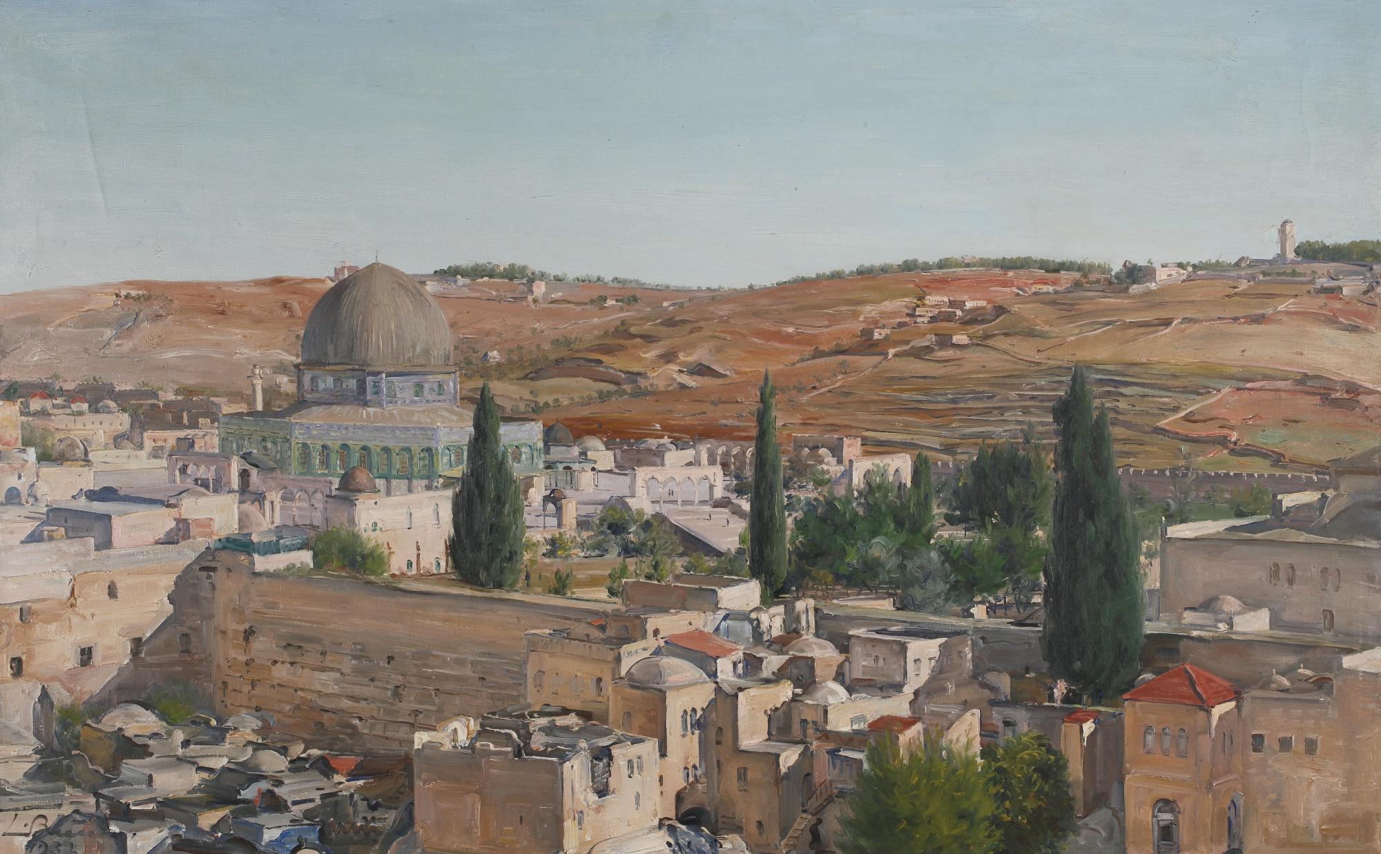 Ludwig Blum - View Of Jerusalem