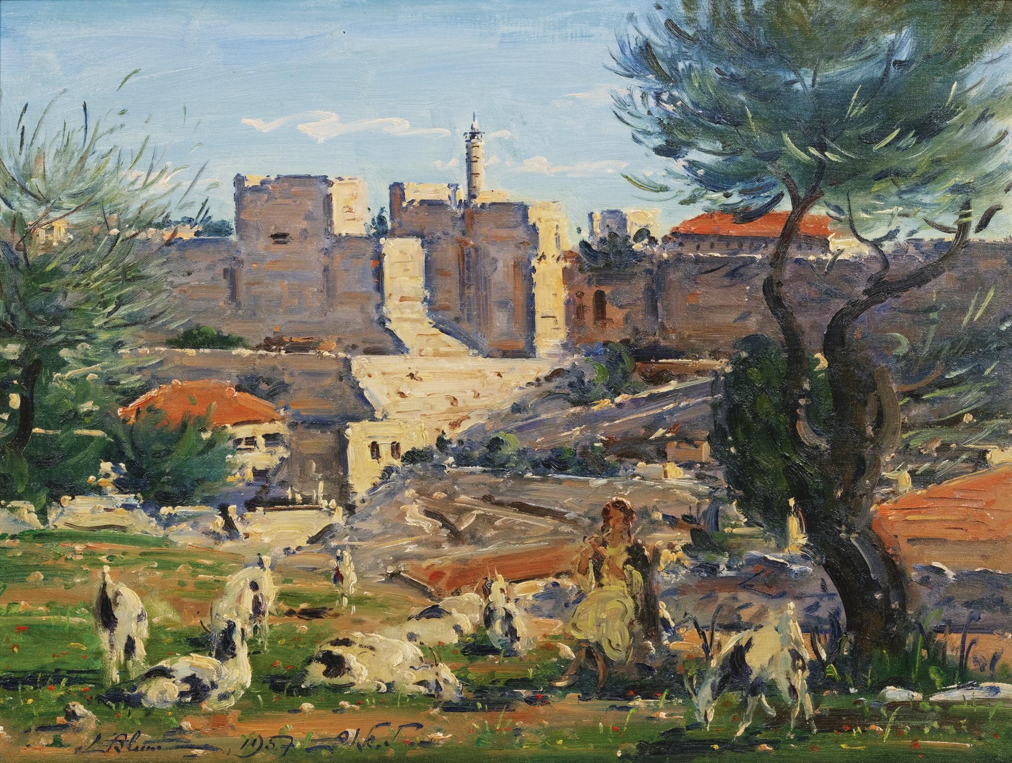 Ludwig Blum - View Of Jerusalem 