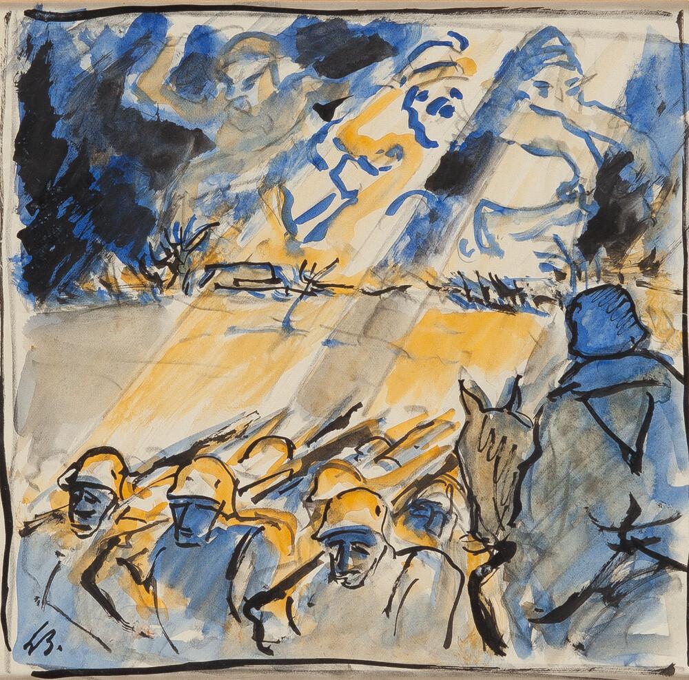 Ludwig Bock - Kriegsszene