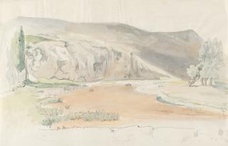 Ludwig Deurer - Flußtal in den Alpen