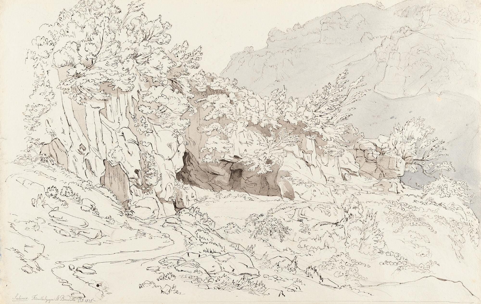 Ludwig Deurer - Im Tal des hl. Benedikt bei Subiaco