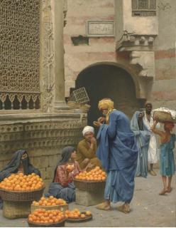 Ludwig Deutsch - The Orange Seller, Cairo
