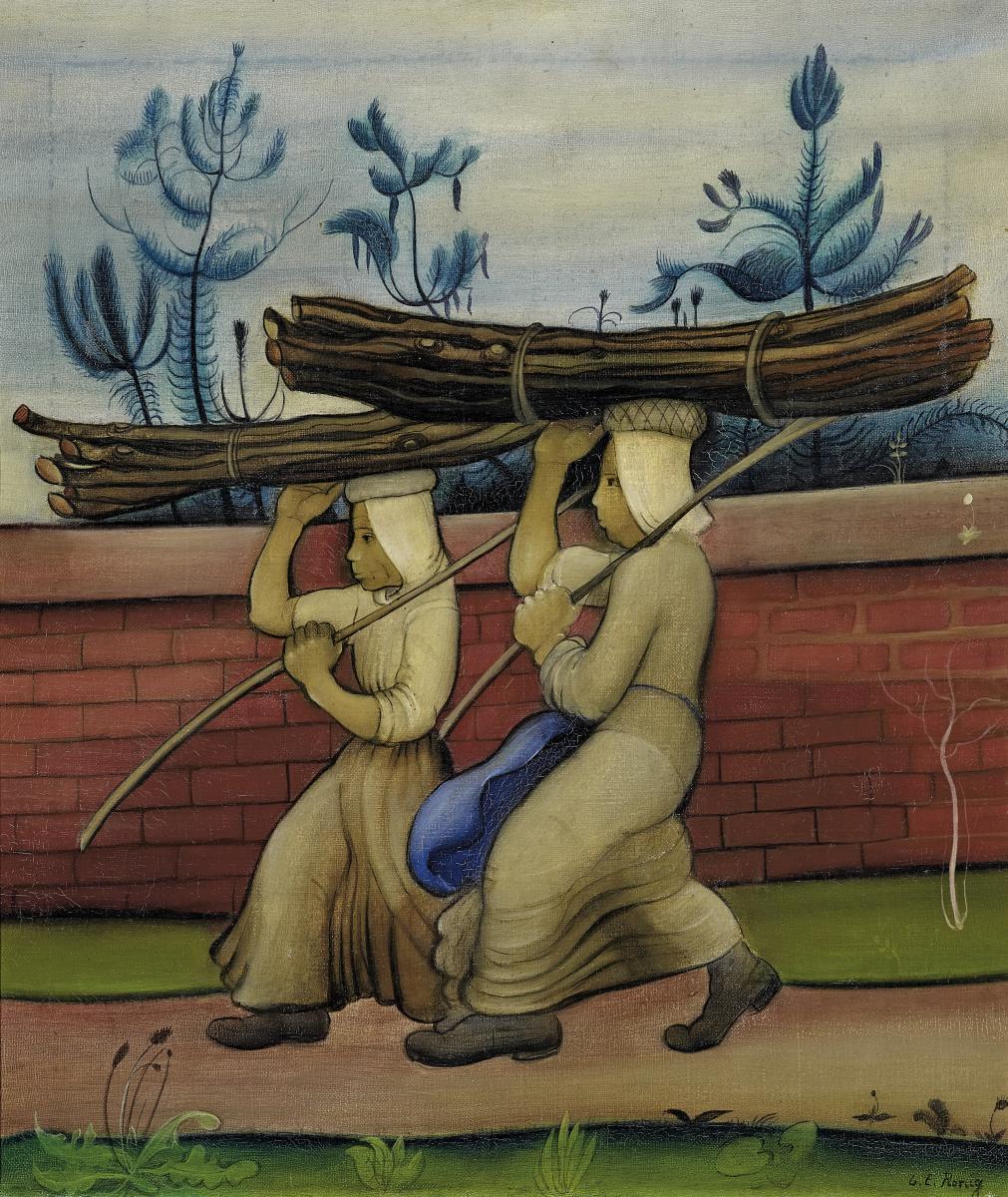 Ludwig E. Ronig - Holzträgerinnen