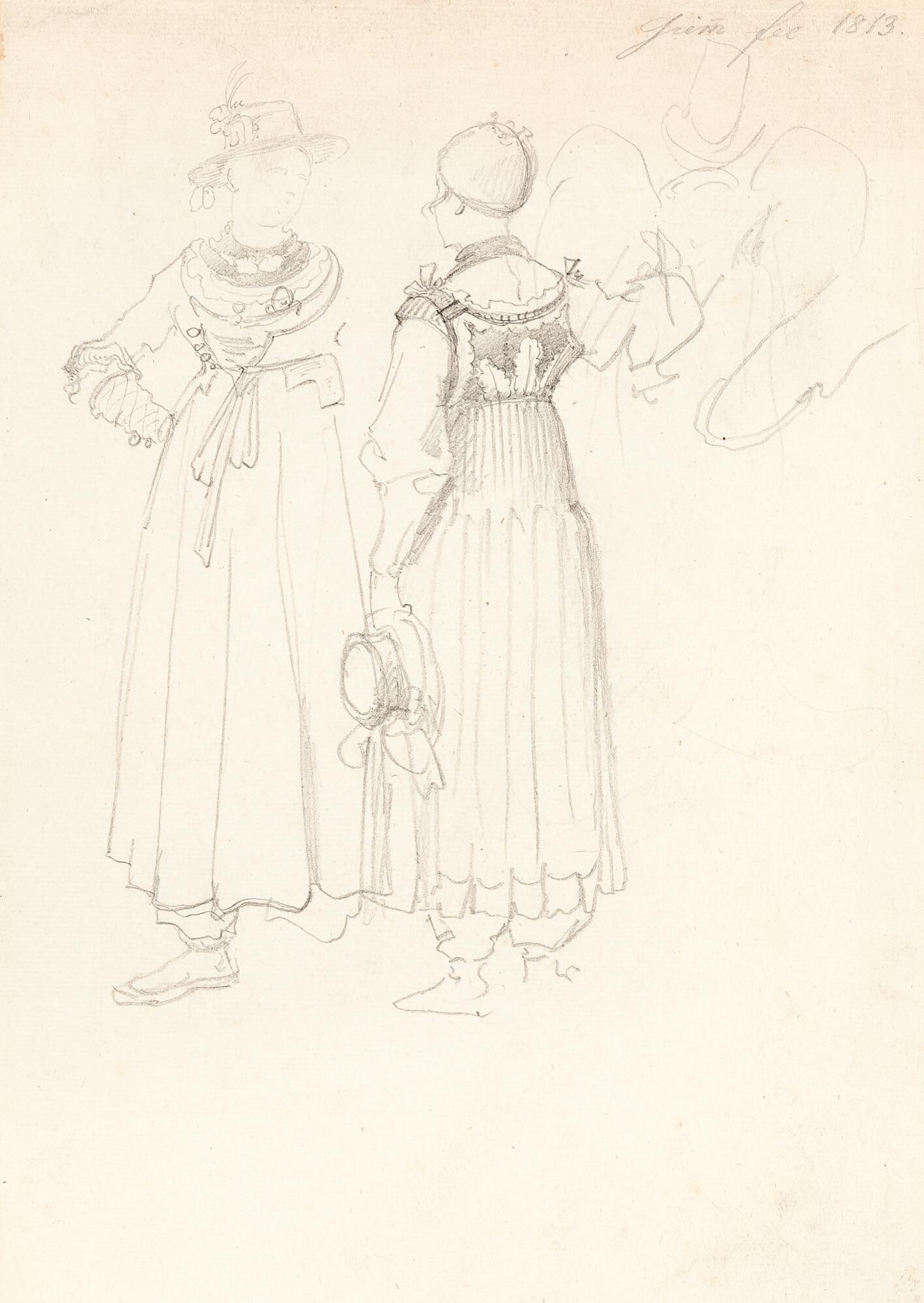 Ludwig Emil Grimm - Bayerische Bäuerinnen vom Schliersee.