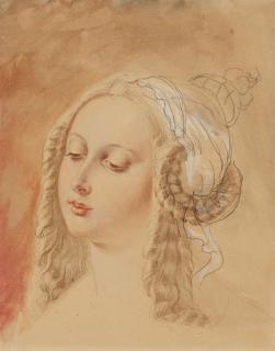 Ludwig Emil Grimm - Bildnis der Hedwig von Münchhausen verh. von Scholley