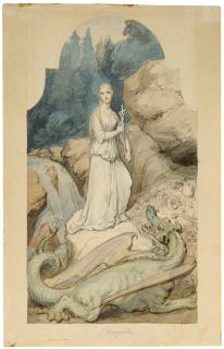 Ludwig Ferdinand Schnorr Von Carolsfeld - St. Margaret And The Dragon