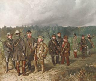 Ludwig Ferdinand von Raÿski - Hunting Party of German Junkers