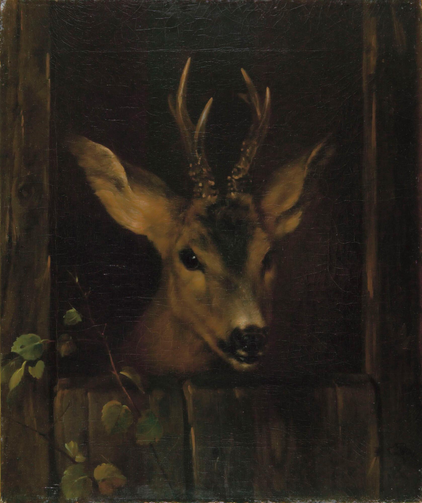 Ludwig Ferdinand von Rayski - Zahmer Rehbock (Sommer).