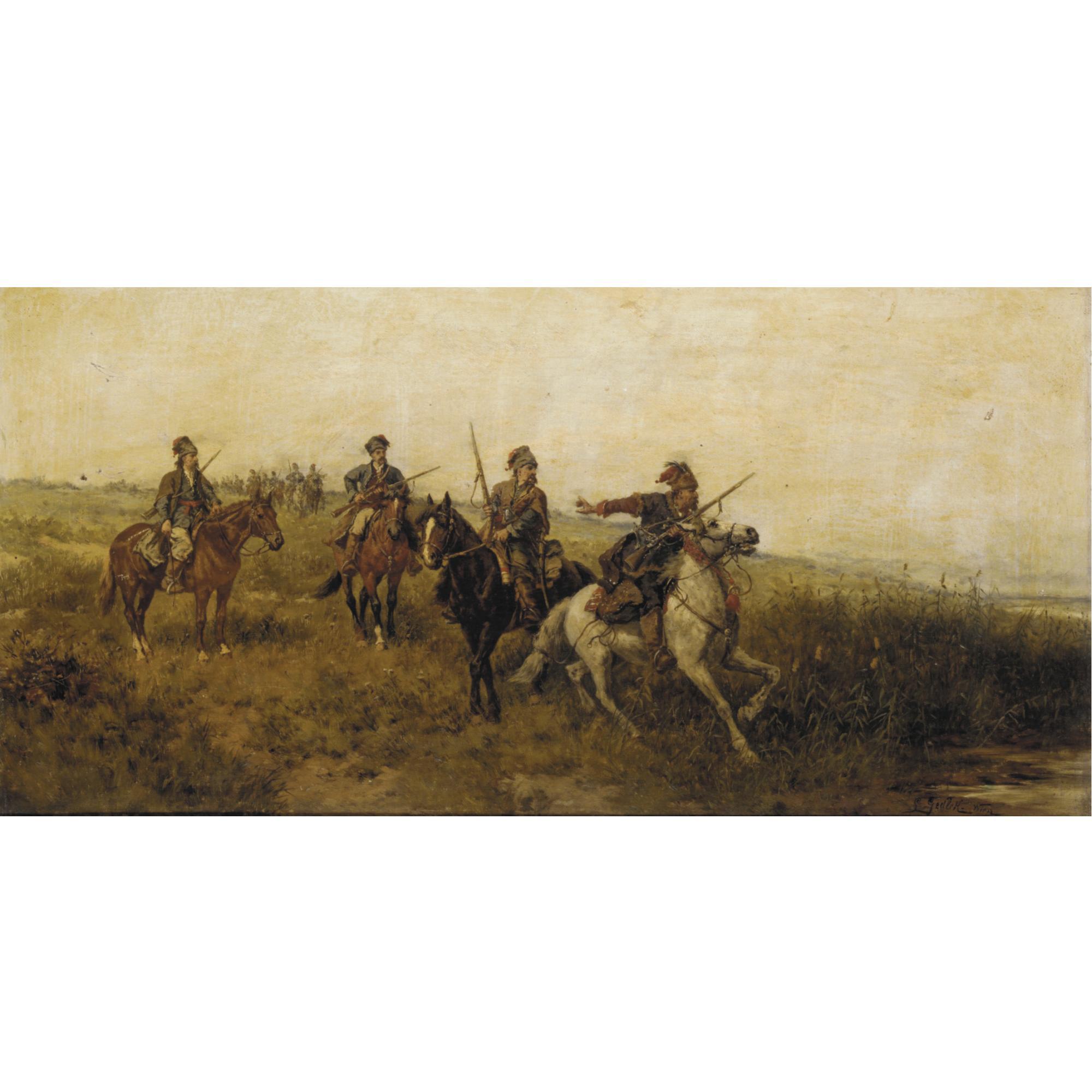 Ludwig Gedlek - Mounted Cossacks