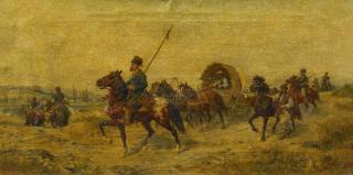 Ludwig Gedlek - »Zur Uiberführ. Motiv aus Südrussland«.